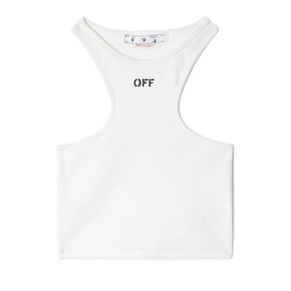 Off-White Tops - OFF WHITE logo tank top